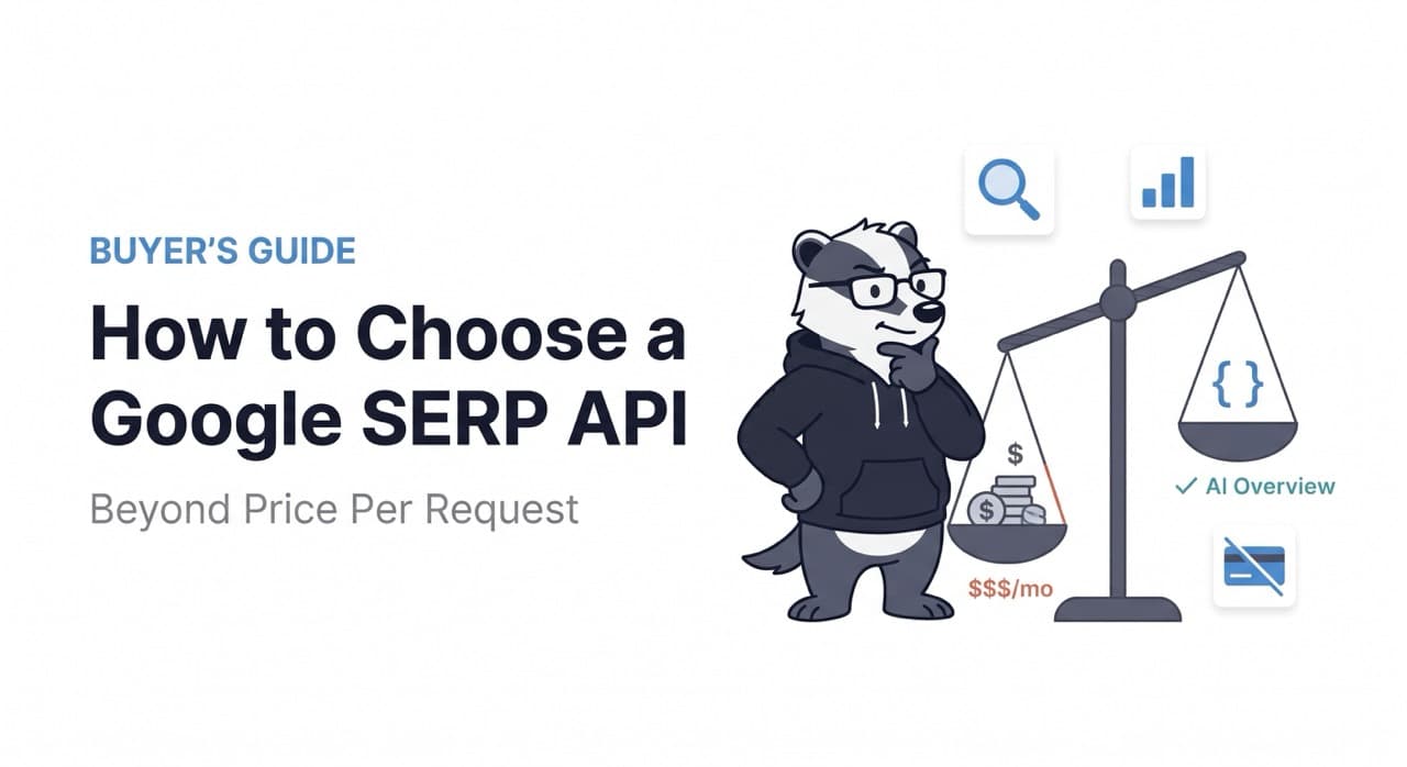 Google SERP API alternatives