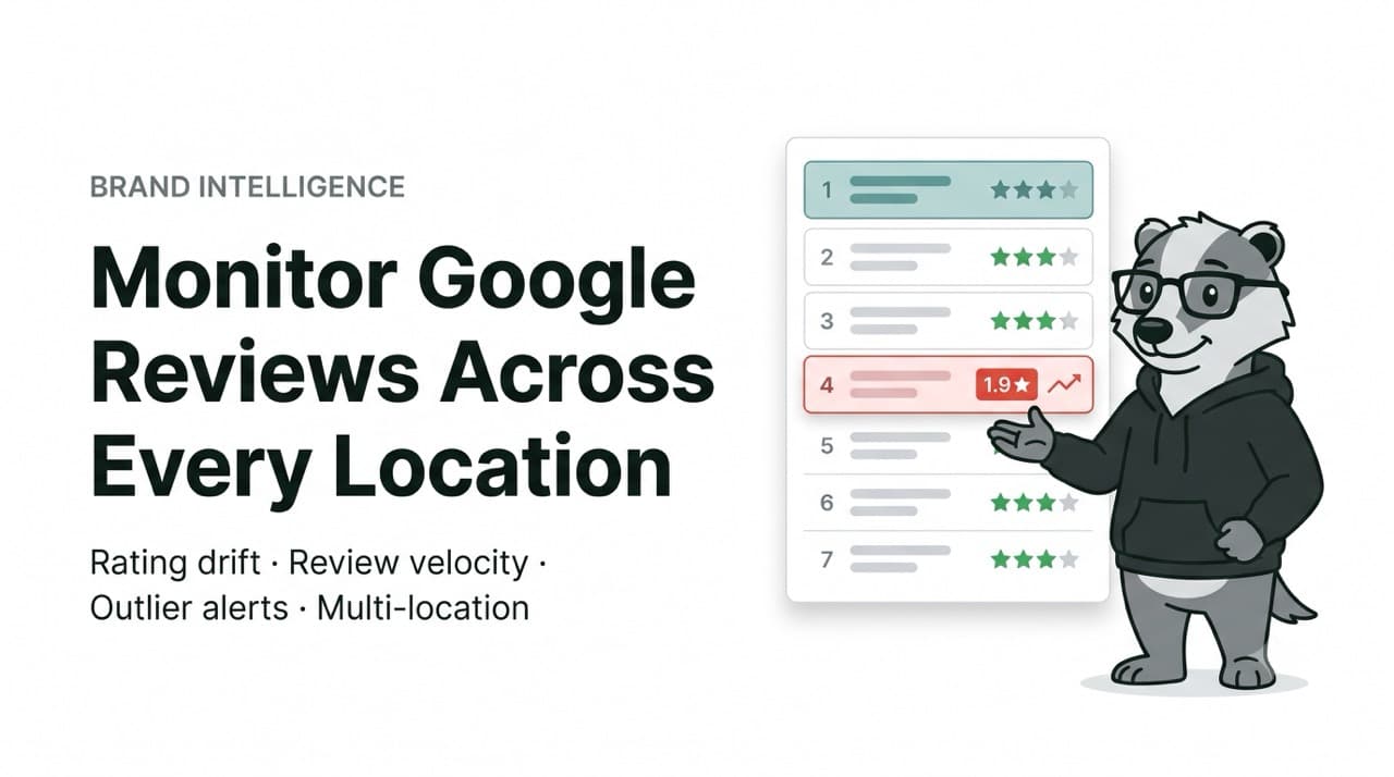 monitor Google Maps reviews multi-location