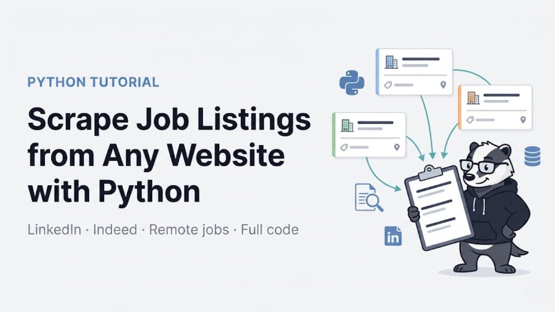 How to Scrape Job Listings with Python in 2026