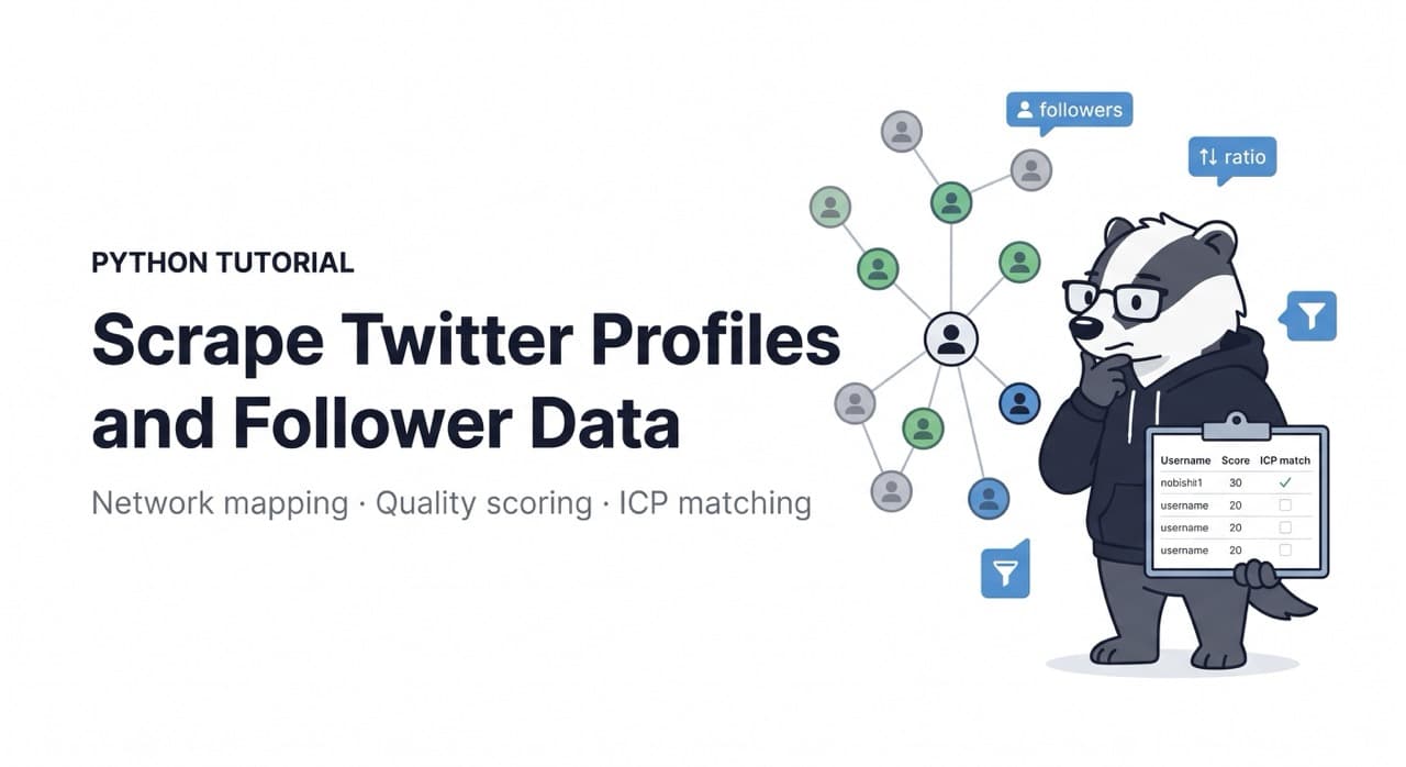 Scrape Twitter User Profiles
