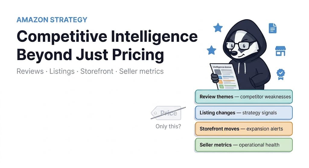Amazon Competitive Intelligence Beyond Pricing