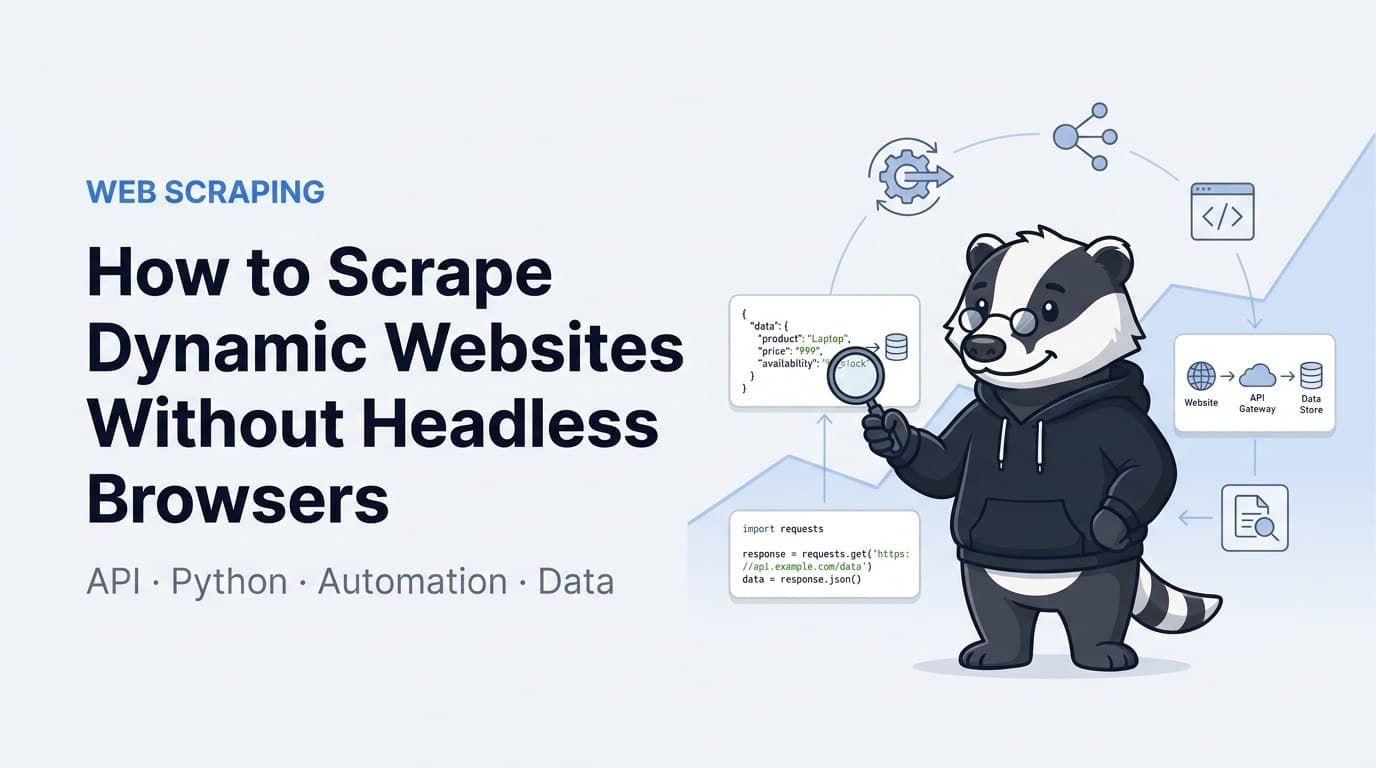 How to Scrape Dynamic Web Pages Without Browsers