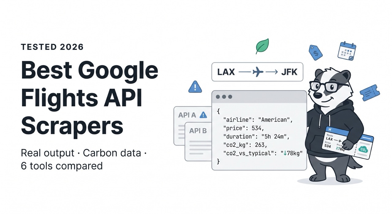 Google Flights API Scrapers